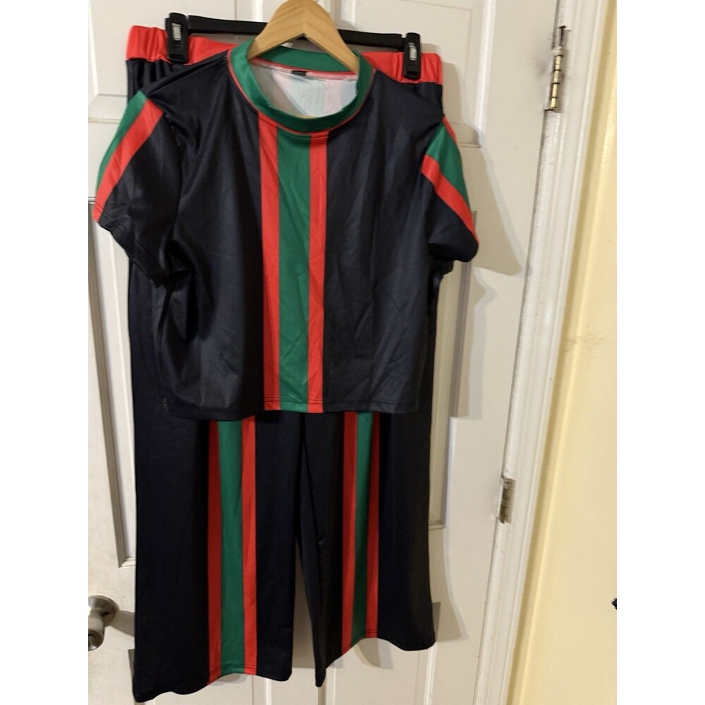 Women Two Piece Wide Leg Pant Set Size 3X Size (18-20)